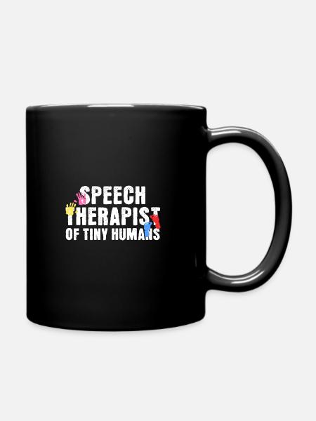 Logopädin von Tiny Humans - Tasse einfarbig - Schwarz