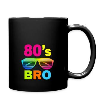 This is My 1980s Bro Eighties - Full Colour Mug - black - Right
