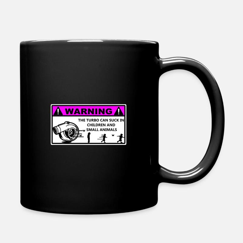 Turbo Warning Kids - Full Colour Mug - black