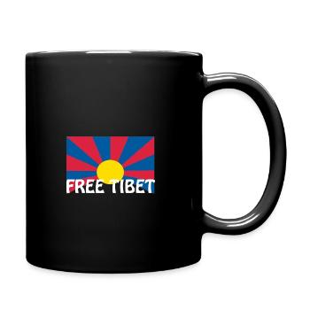 free tibet flagge - Mug uni - noir - Droite