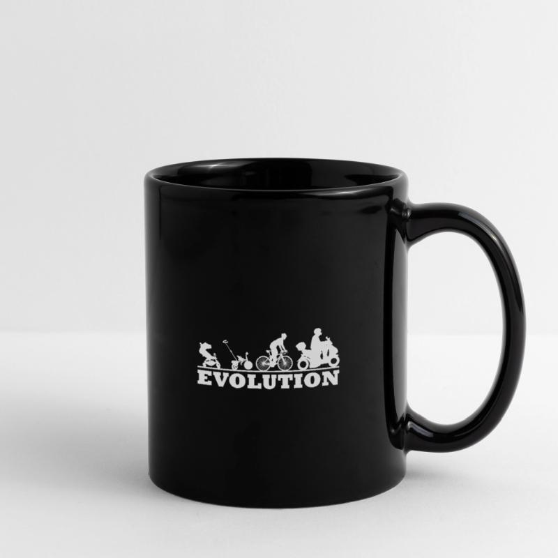 Motorroller Rollerfahrer - Evolution Tasse einfarbig