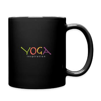 Yoga Inspiration - Tasse einfarbig - Schwarz - Rechts