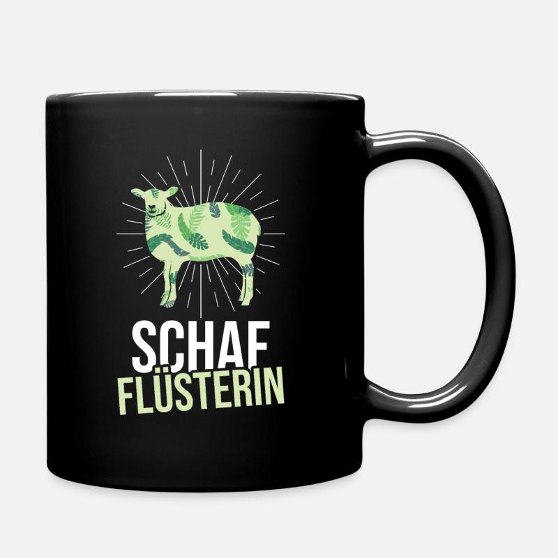 Schaf Flüsterin Landwirtin Schäfer Flüsterer Sheep - Tasse einfarbig - Schwarz