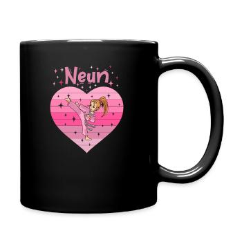 9. Geburtstag Tochter Mädchen Kampfsport Judo - Tasse einfarbig - Schwarz - Rechts