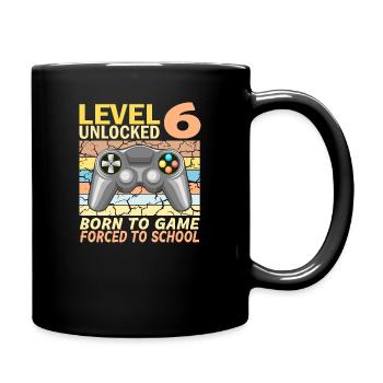 6. Geburtstag Gamer Videospiele - Tasse einfarbig - Schwarz - Rechts