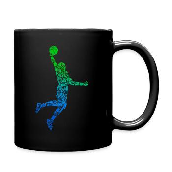Joueur de basket-ball Basket-ball Basket-ball garçons - Mug uni - noir - Droite