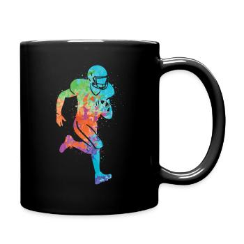 Football américain Sports Hommes Garçons Football - Mug uni - noir - Droite