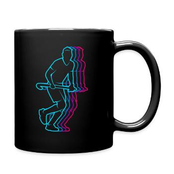 Feldhockey Vintage Hockey Jungen Hockeyspieler - Tasse einfarbig - Schwarz - Rechts