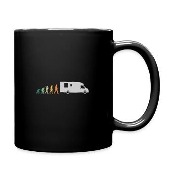 Camping Rentner Retro Style - Evolution Opa - Tasse einfarbig - Schwarz - Rechts