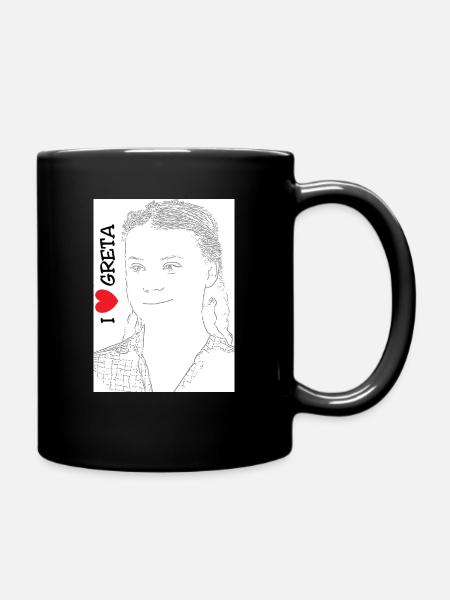 J'aime Greta - Mug uni - noir