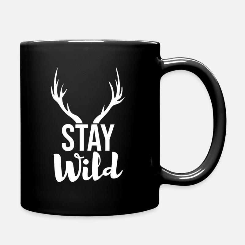 Stay Wild - Tasse einfarbig - Schwarz