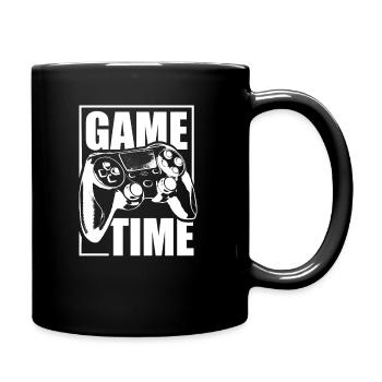 T-shirt de jeu à la mode « Game Time » - Mug uni - noir - Droite