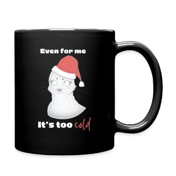 Phoque de noël (girl) - Mug uni - noir - Droite