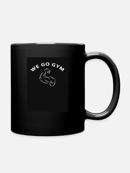 We Go Gym - Tasse einfarbig - Schwarz