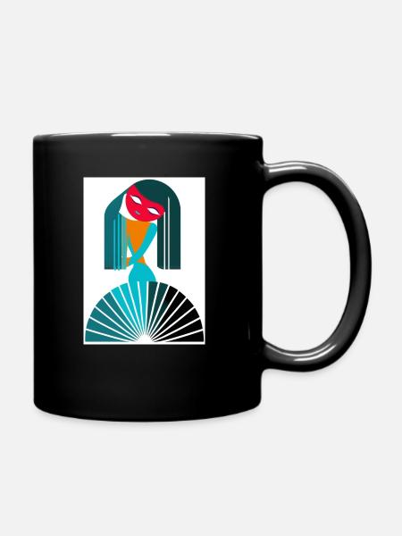 verseau abstrait - Mug uni - noir