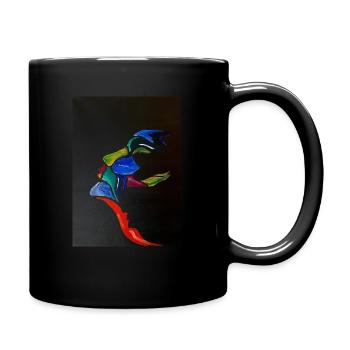 Inhale - Tasse einfarbig - Schwarz - Rechts