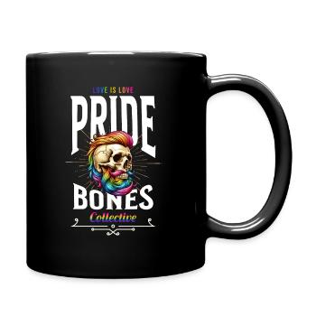 Love Is Love LGBTQ+ Pride Bones Collective - Full Colour Mug - black - Right