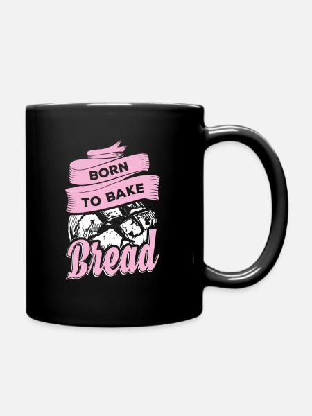 Bäcker Brot backen - Tasse einfarbig - Schwarz