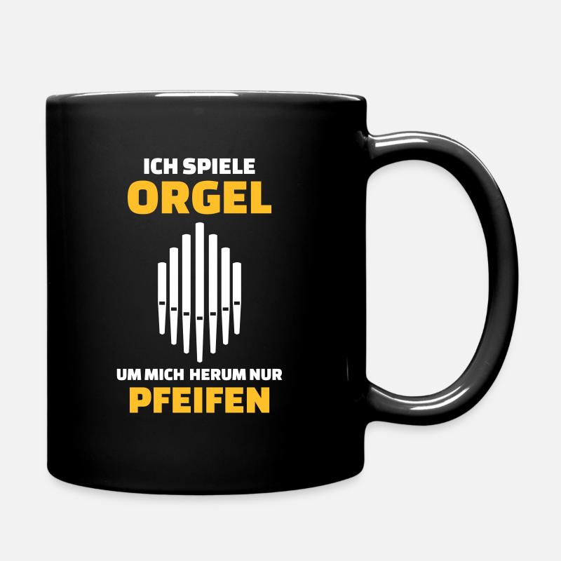 Orgel - Tasse einfarbig - Schwarz
