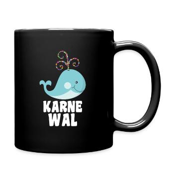 Karne Wal Karneval - Tasse einfarbig - Schwarz - Rechts