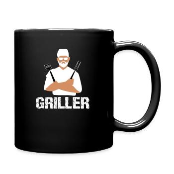 BBQ - Tasse einfarbig - Schwarz - Rechts