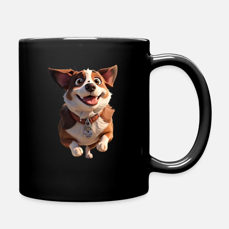 Chien heureux - Mug uni - noir