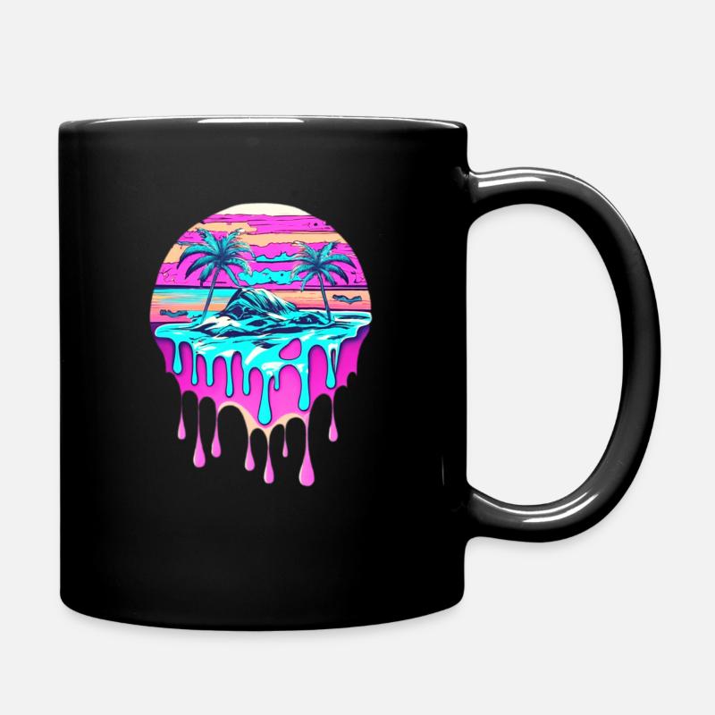 Paradies - Tasse einfarbig - Schwarz