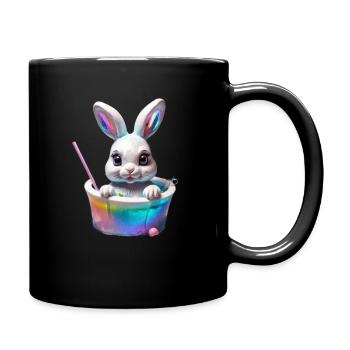 Bunny Cutie - Tasse einfarbig - Schwarz - Rechts