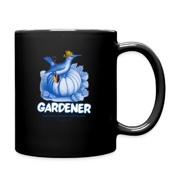 Vogel - Tasse einfarbig - Schwarz - Rechts