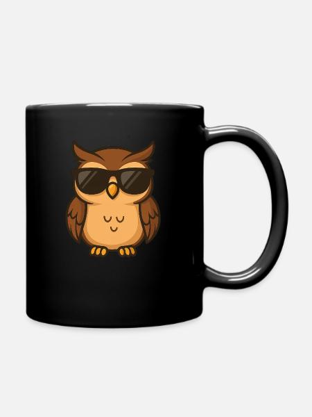 Hibou frais - Mug uni - noir