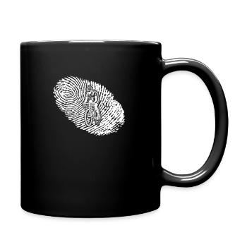 empreintes digitales adn cadeau dns bicyclette cycle 2 - Mug uni - noir - Droite