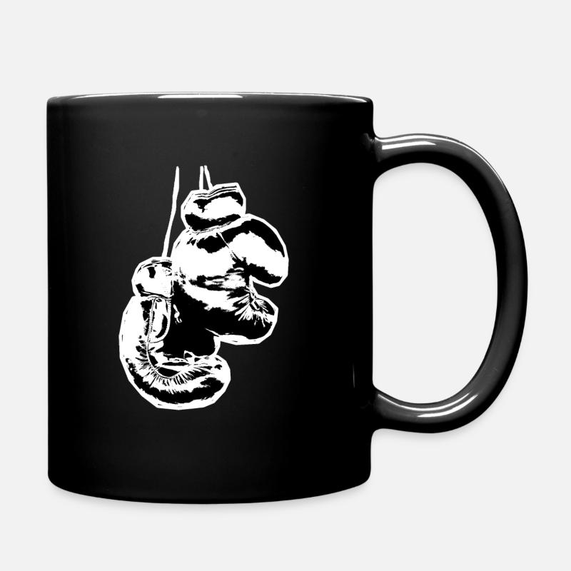 Boxe gants vintage boxe boxe match - Mug uni - noir