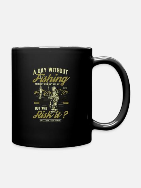Pêche pêche cadeau pêche - Mug uni - noir