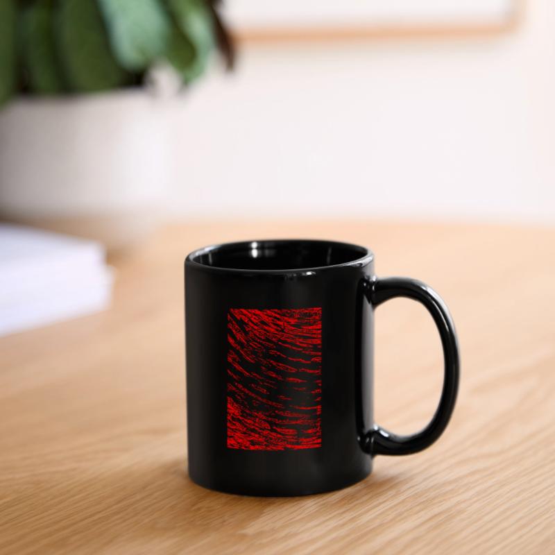 Abstract image / red / pattern / line Full Colour Mug