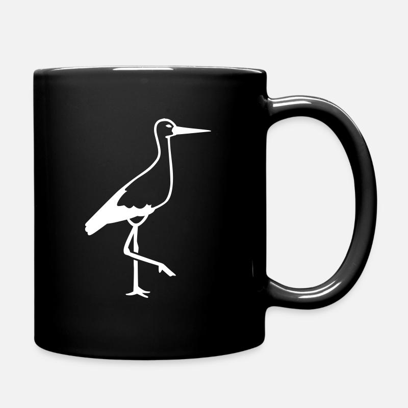 Storch - Tasse einfarbig - Schwarz