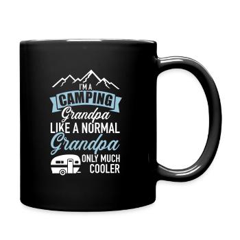 Wohnwagen - Tasse einfarbig - Schwarz - Rechts