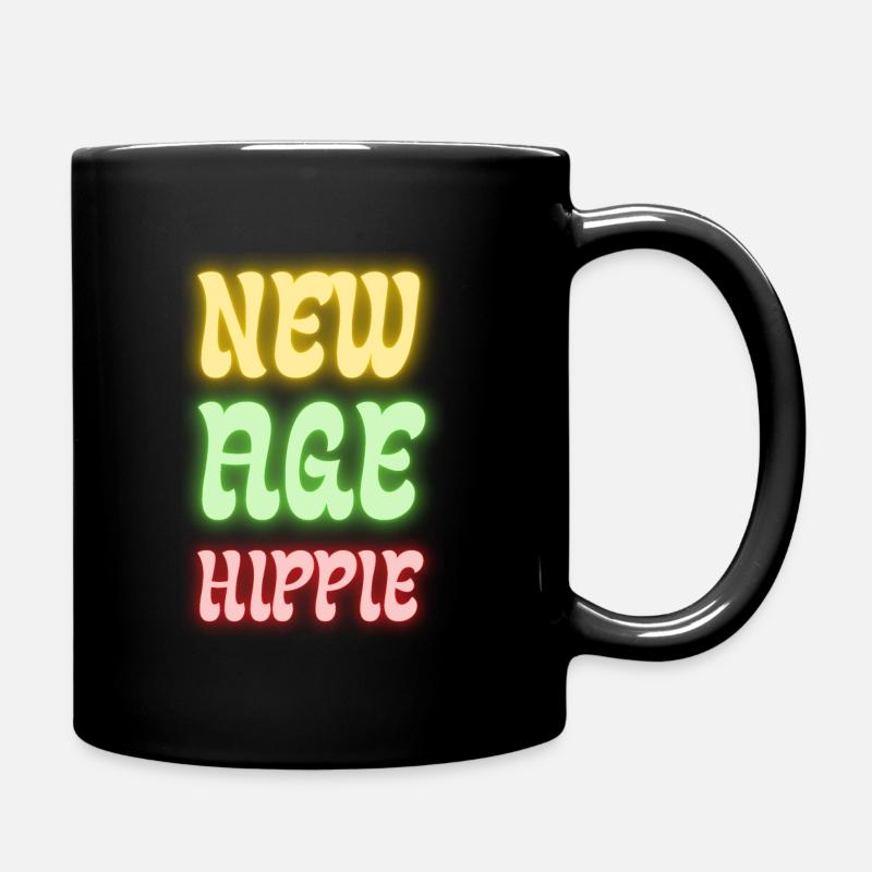 Hippie Shirt - New Age Hippie - Tasse einfarbig - Schwarz