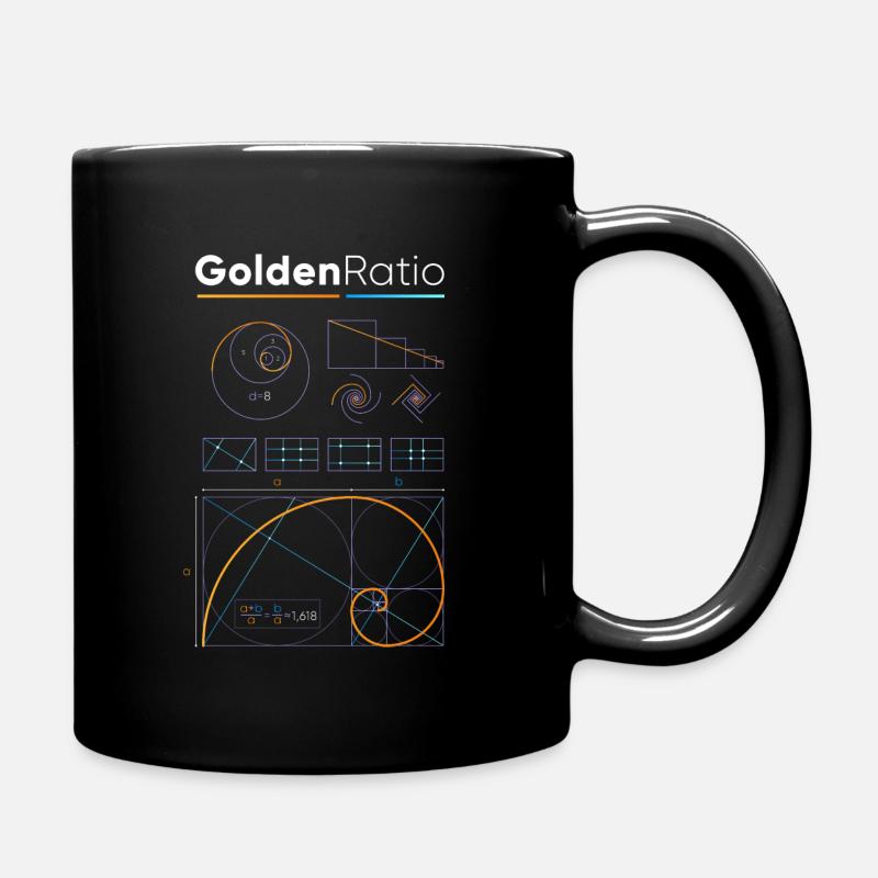 Golden ratio - Full Colour Mug - black
