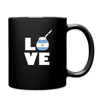 Mate Argentinien - Tasse einfarbig - Schwarz - Rechts