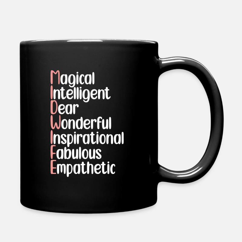 Hebammen Sprüche | Hebamme Beruf Arbeit Geschenke - Tasse einfarbig - Schwarz