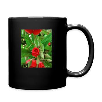 Flower - Full Colour Mug - black - Right