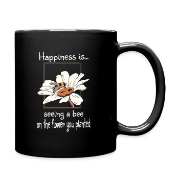 Conservation de la nature Protection de l’environnement Jardinier Jardinier Abeille - Mug uni - noir - Droite