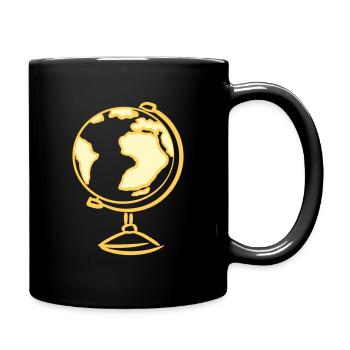 Globe. Geography. Teacher - Full Colour Mug - black - Right