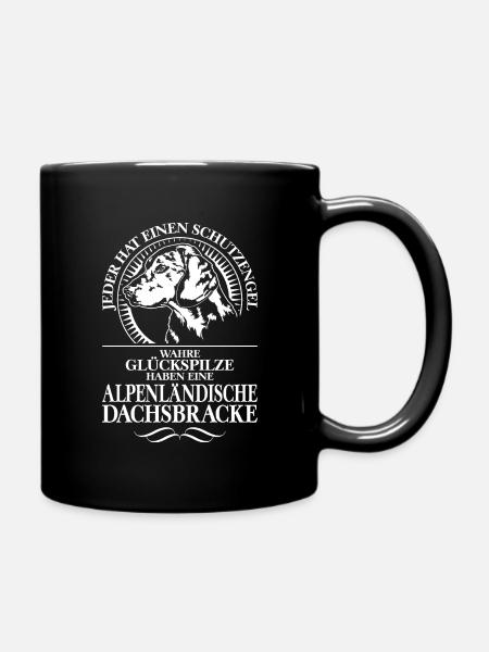 ALPENLÄNDISCHE DACHSBRACKE Schutzengel Wilsigns - Tasse einfarbig - Schwarz