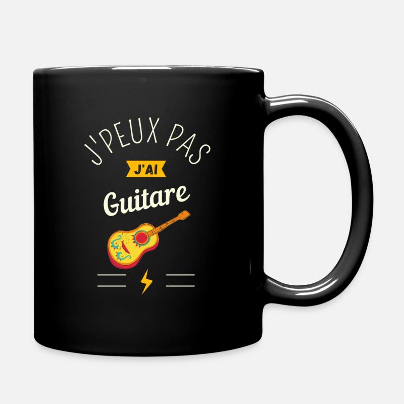 J Peux Pas J Ai Guitare cadeau humour - Mug uni - noir