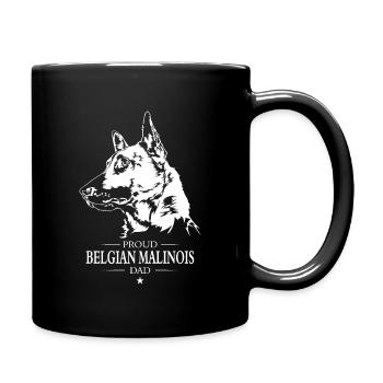 Proud Belgian Malinois Dad Dog Dog Wilsigns - Full Colour Mug - black - Right