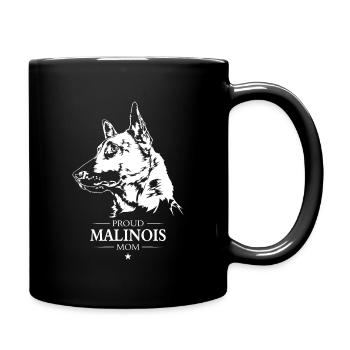 Malinois Maman Chien Chien Wilsigns - Mug uni - noir - Droite