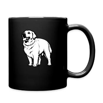 Golden Retriever - Conception de chien de compagnie - Mug uni - noir - Droite