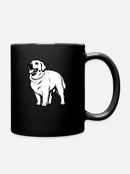 Golden Retriever - Conception de chien de compagnie - Mug uni - noir