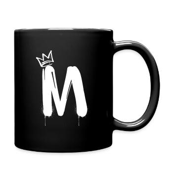 M - Tasse einfarbig - Schwarz - Rechts